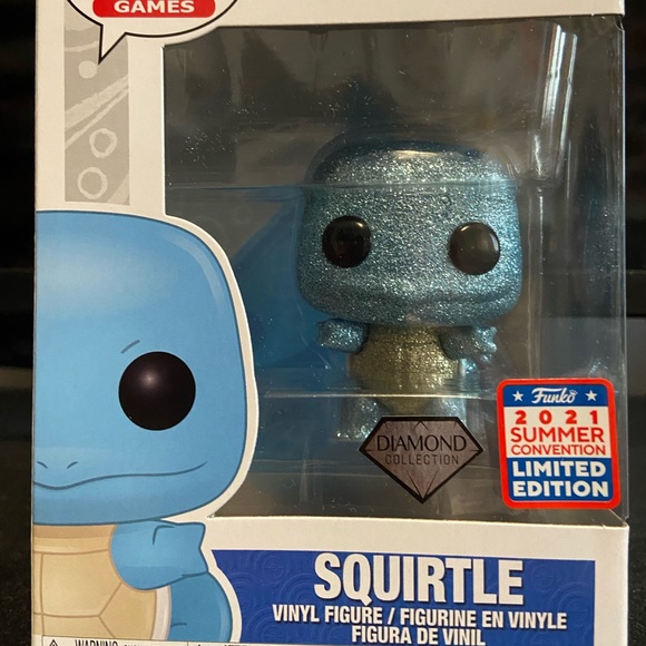 Limited Edition Squirtle Pokémon Diamond Funko pop - Picture 1 of 5